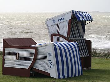 Erster Herbststurm fegt über Norderney