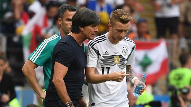 Belebendes Element: Die Einwechslung von Marco Reus gegen Mexiko war am Sonntag eine der besseren Entscheidungen von Bundestrainer Joachim L&ouml;w. Foto: Ina Fassbender/dpa