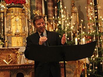 Der Bamberger Tenor Hans-Wolfgang Graf gab ein Benefiz-Konzert in der Basilika Marienweiher. Fotos: Klaus Klaschka