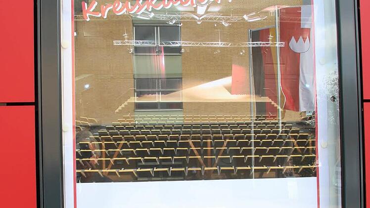 "Herzlich willkommen im neuen Kreiskulturraum" stand auf den Plakaten.  Foto: Friedwald Schedel