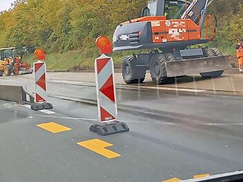 Autobahn, A73, Baustelle, Sperrung, Sanierung, Bauarbeiten, Straße