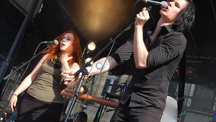 Petty Tyrant gehörte zu den fünf Bands aus dem Raum Lichtenfels, die beim Kreisjugendfest auftraten. Fotos: Rolf Krebs