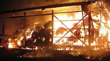 Die Halle brannte lichterloh. Foto: Beatrix Lieb