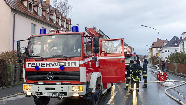 In Kronach ist es am Sonntagnachmittag zu einem Dachstuhlbrand gekommen. Foto: Marian Hamacher