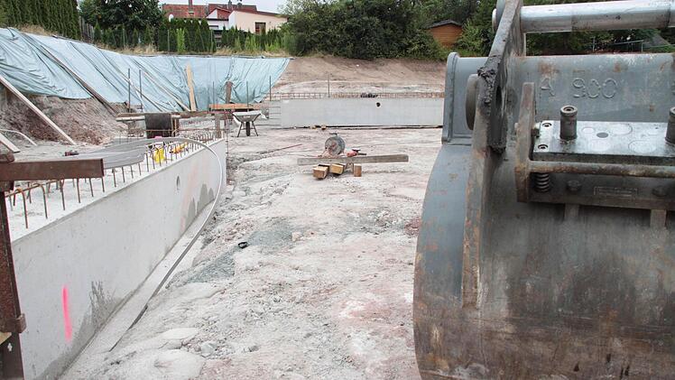 Das Grundstück für den Anbau.