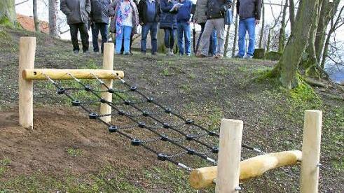 Dieses Spielgerät wurde im Dorschen-Garten neu aufgebaut.Foto: Ralf Kestel