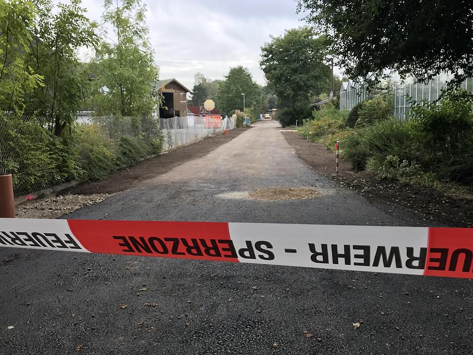 Nürnberg: Munitionsfund in der Braillestraße - vermutlich Phosphorbombe