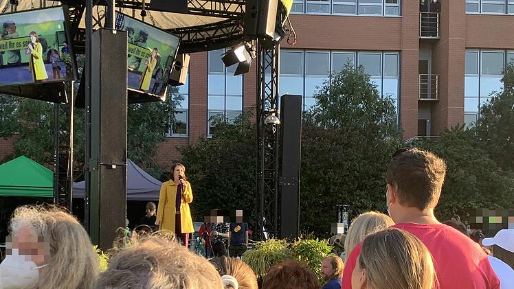 Gr&uuml;nen-Kanzlerkandidatin Annalena Baerbock auf Wahlkampftour in W&uuml;rzburg