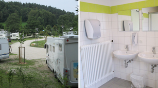 Wohnmobilstellpl&auml;tze der Therme Obernsees