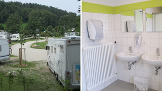 Wohnmobilstellpl&auml;tze der Therme Obernsees