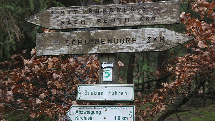 Hinweistafeln an den "7 Fuhren"  Foto: Friedwald Schedel