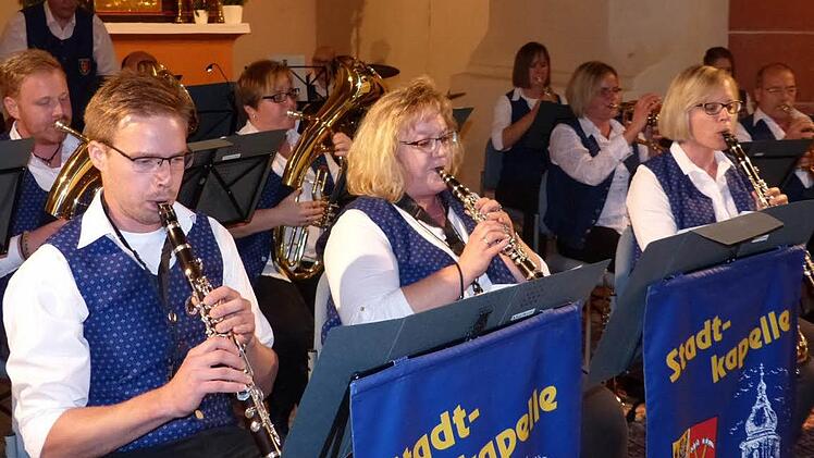 Die Stadtkapelle Kupferberg beim Konzert. Foto: Klaus-Peter Wulf