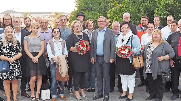Mit einem Dankempfang w&uuml;rdigte Oberb&uuml;rgermeister Andreas Starke die vielen Helfer, die sich f&uuml;r die 68. Sandkerwa eingebracht haben.  Foto: Gerhard Beck