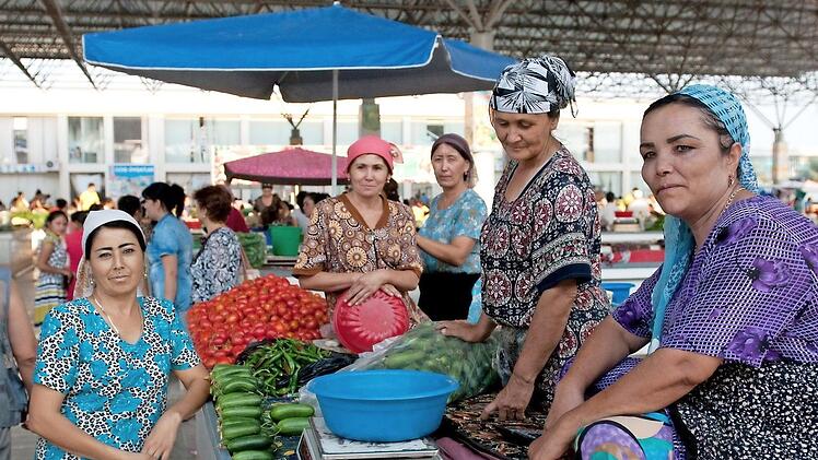 Basar-Atmosphäre in Samarkand.