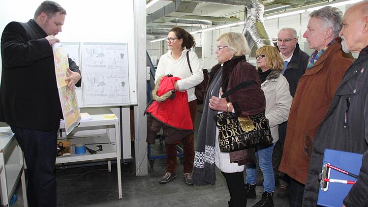 Betriebsführung bei Baumann Druck Foto: Dagmar Besand