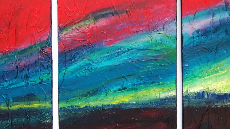 Heide Kunze-Lysek zeigt ausgewählte Werke im Coburger Ämtergebäude.Foto: Jochen Berger