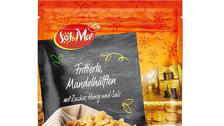 Sol&Mar Frittierte Mandelhälften mit Zucker, Honig und Salz