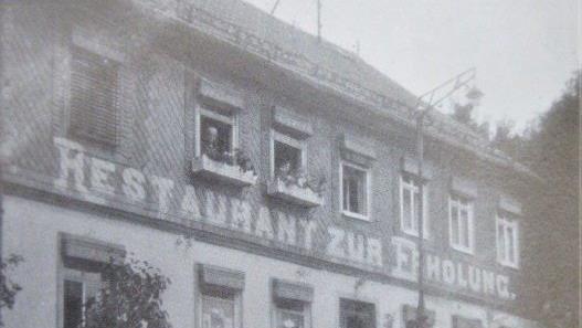 Die frühere Gaststätte "Zur Erholung" (Merch'n Laura) am oberen Glockenberg Repro: Dieter Seyfarth