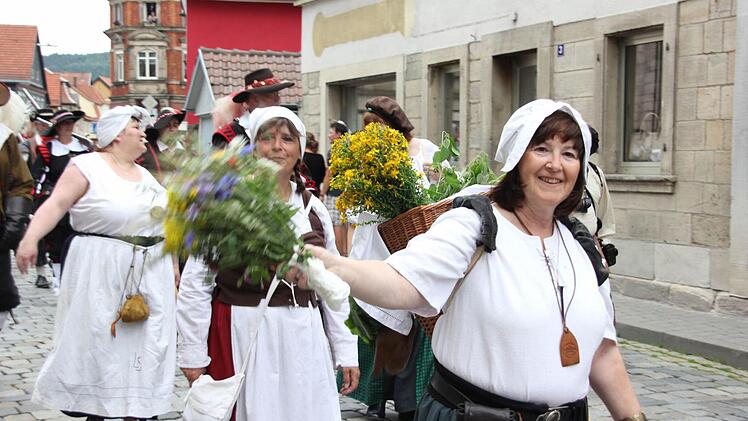Historischer Festzug durch Kronach. Foto: Marco Meißner