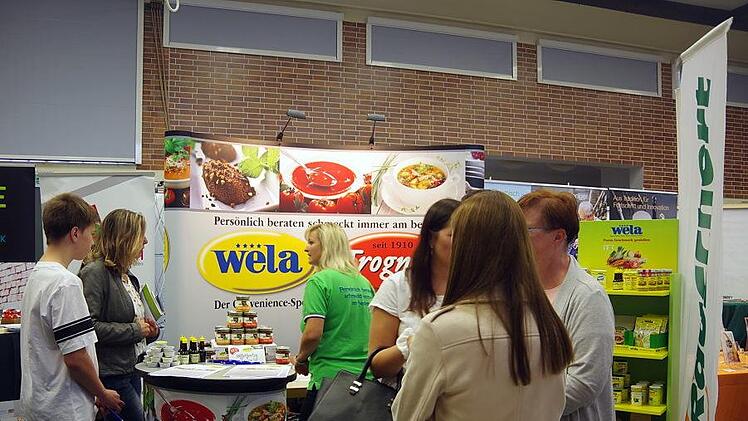 Am Stand der Firma Wela Foto: Heike Schülein