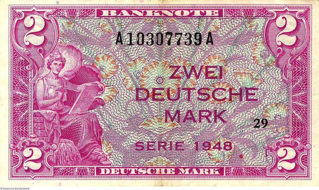 Deutsche Mark - Banknoten im Jahr 1948