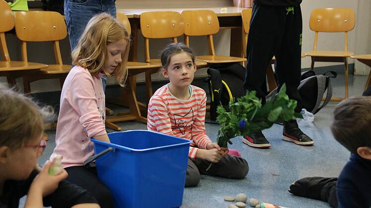 Probenarbeit in der Grundschule Wildenheid-Haarbrücken für "Compose Janácek" am 18. Februar im Landestheater CoburgFoto: Jochen Berger