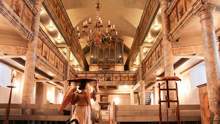 Ein Blick in die St.-Laurentius-Kirche in Wonsees Foto: Adriana Lochner