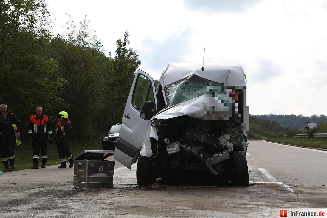 Tödlicher Unfall auf der A7 bei Rothenburg