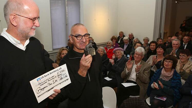 Bamberg; Preisverleihung vom Kunstverein Bamberg des Berganzapreises an Hans Lyer; Foto: Barbara Herbst