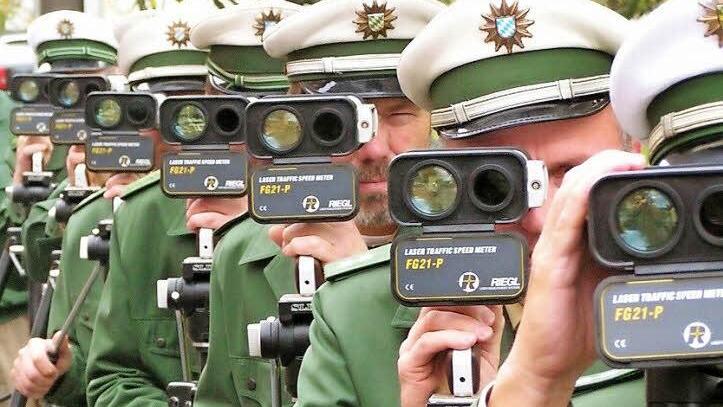 Auch 2014 will die oberfränkische Polizei einen "Blitzmarathon" durchführen, um das Bewusststein für die Gefahren nicht angepasster Geschwindigkeit zu schärfen. Symbolbild: Polizei