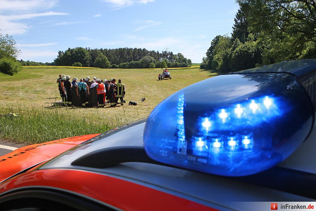 Unfall am Würgauer Berg: Motorradfahrer schwer verletzt