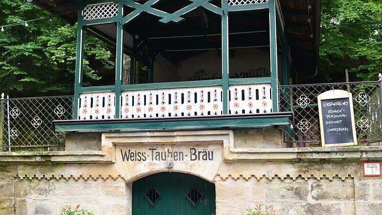 Der Weiß-Tauben-Keller mit Pavillon Foto: Martin Glas