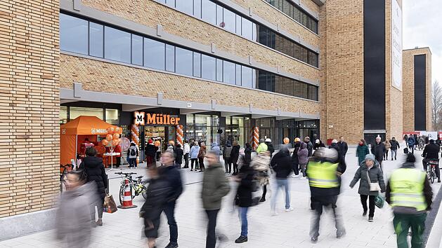 Neues N&uuml;rnberger Areal "The Q": Rewe, Lidl und M&uuml;ller haben er&ouml;ffnet