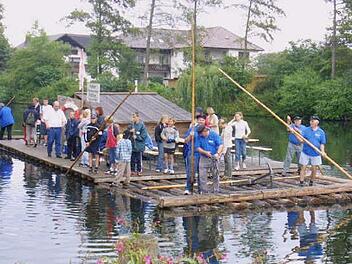 Die Flößerei im Frankenwald kann fortgesetzt werden. Foto: Archiv/Rainer Glissnik