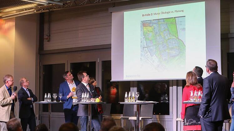 Podiumsdiskussion zum Gewerbepark Geisfelder Straße in der Brose-Arena. Foto: Barbara Herbst