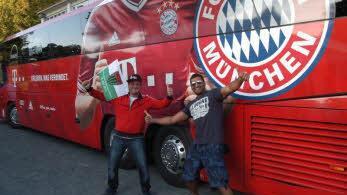 Auftritt der "kleinen Bayern" auf großer Bühne im Willy-Sachs-Stadion. Foto: ssp