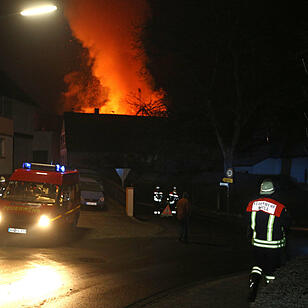 Scheunenbrand in Melkendorf
