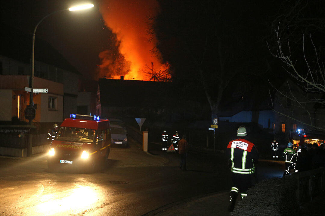 Scheunenbrand in Melkendorf