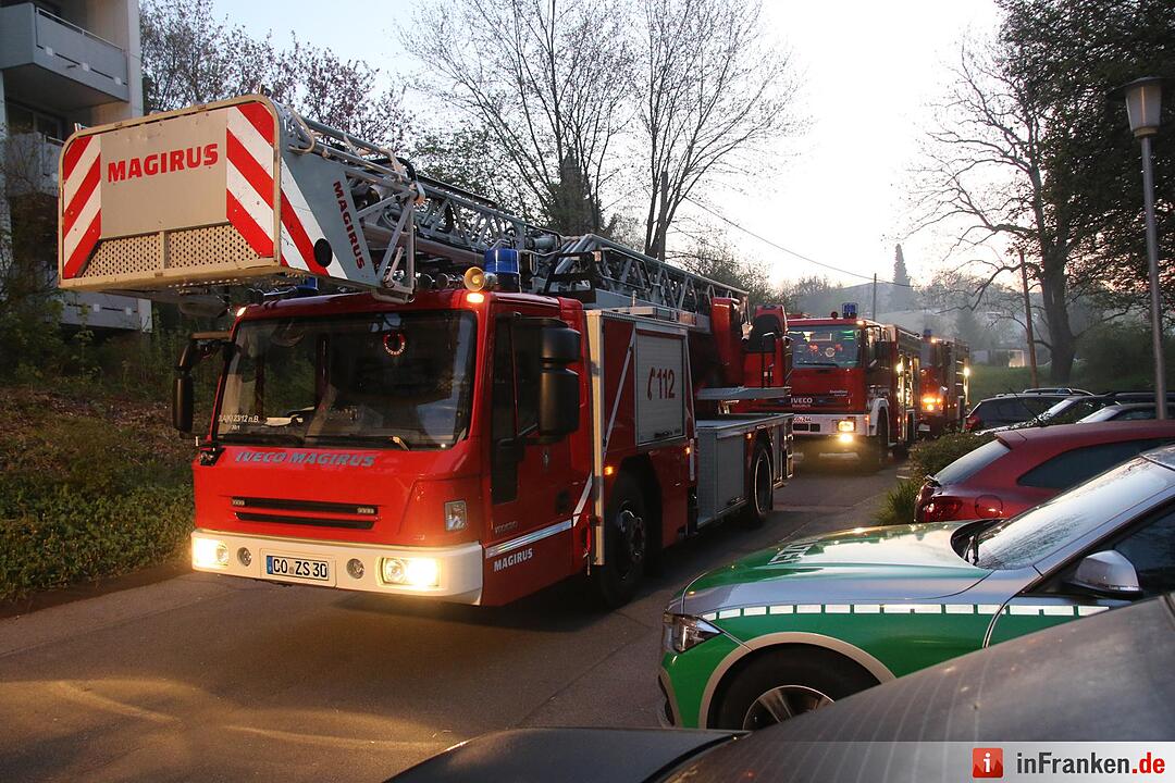 Brand in Mehrfamilienhaus in Coburg