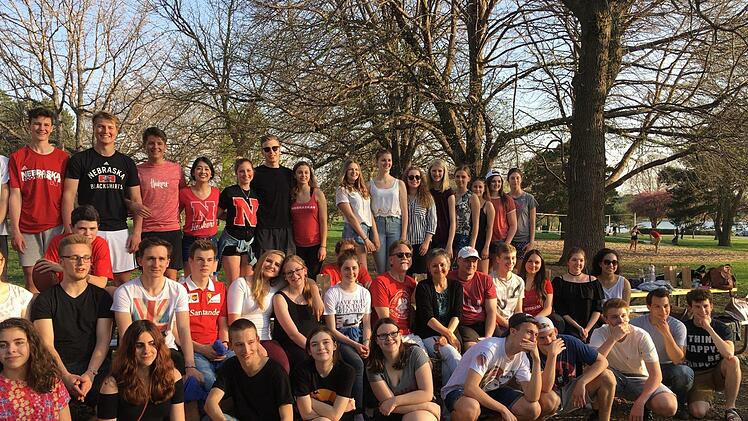 Je 15 Schüler des Coburger Casimirianums und 15 Schüler des Neustadter Arnold-Gymnasiums waren im April in den USA. Foto: privat