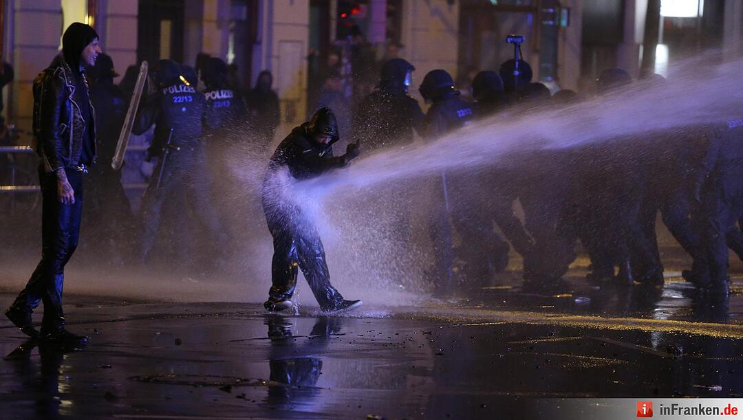 Krawalle in Leipzig