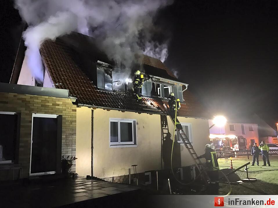Wohnhausbrand in Dechsendorf/Erlangen