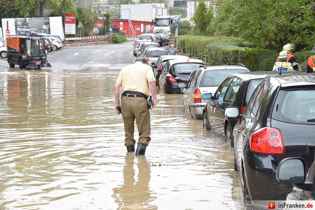 Wasserrohrbruch in Würzburg