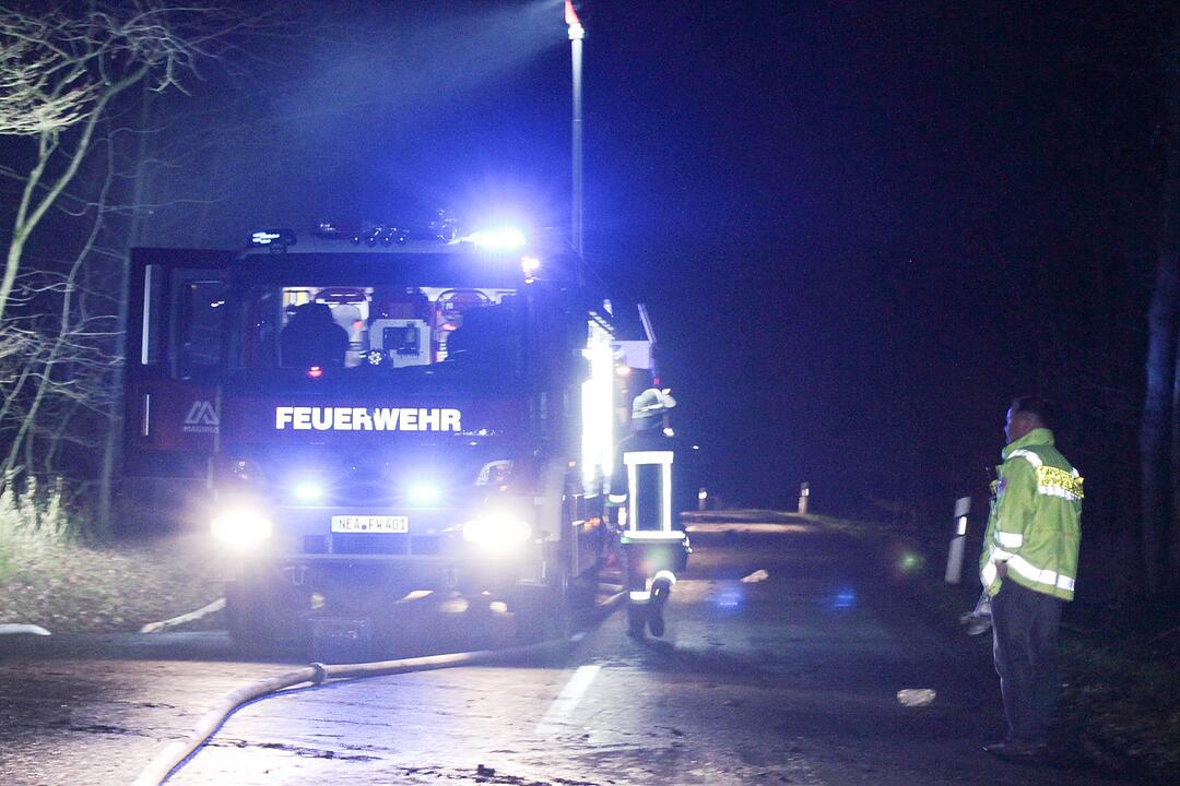 Mittelfranken: Wohnhaus brennt völlig nieder