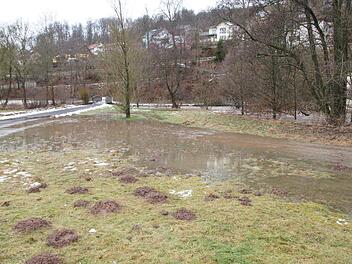 Hochwasser in Bad Brückenau.