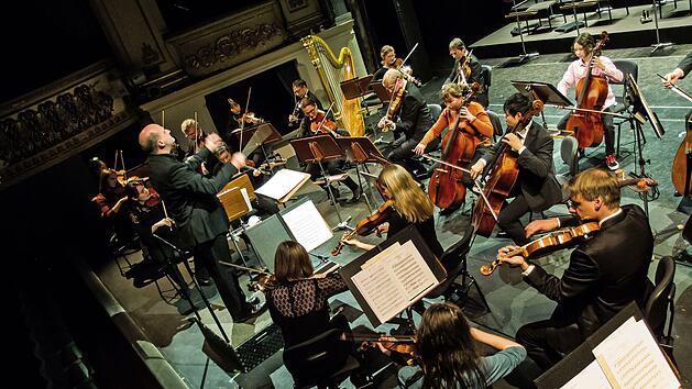 Junge Talente beeindruckten beim Mitmachkonzert im Landestheater Coburg. Unter der Leitung von Wolfgang Lischke musizierten sie gemeinsam mit den Profis des Philharmonischen Orchesters.Foto: Jochen Berger