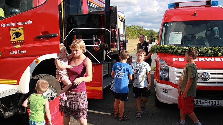 Impressionen vom Sommerfest der Eberner Feuerwehr. Foto: Katharina Becht