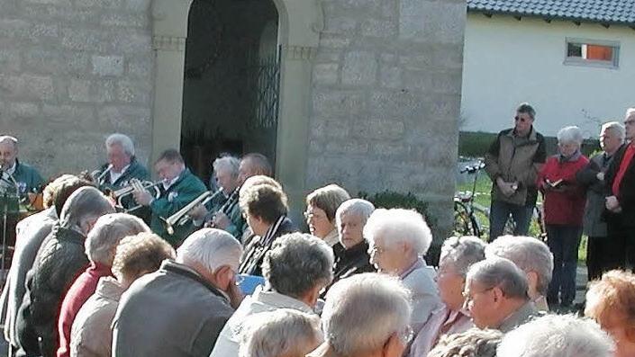 Das Maifest an der Sebastiani-Kapelle gehört zur Band-Tradition. Foto: Stefan Geiger