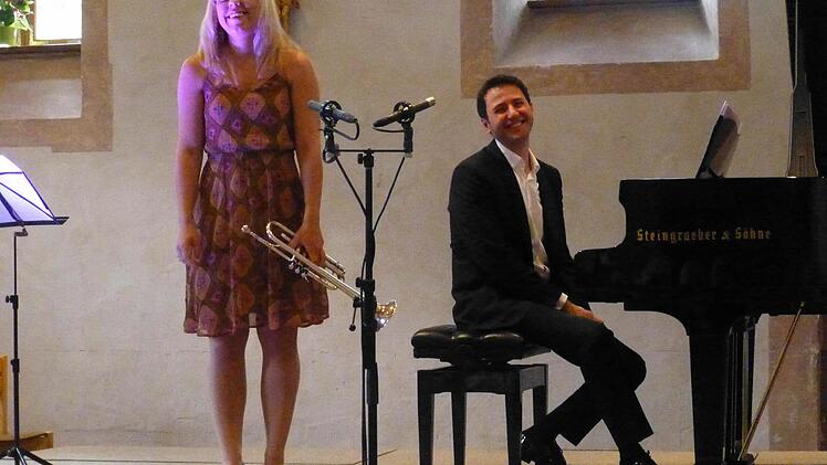 Tine Thing Helseth und Michail Lifits in Bildhausen. Foto: Ahnert