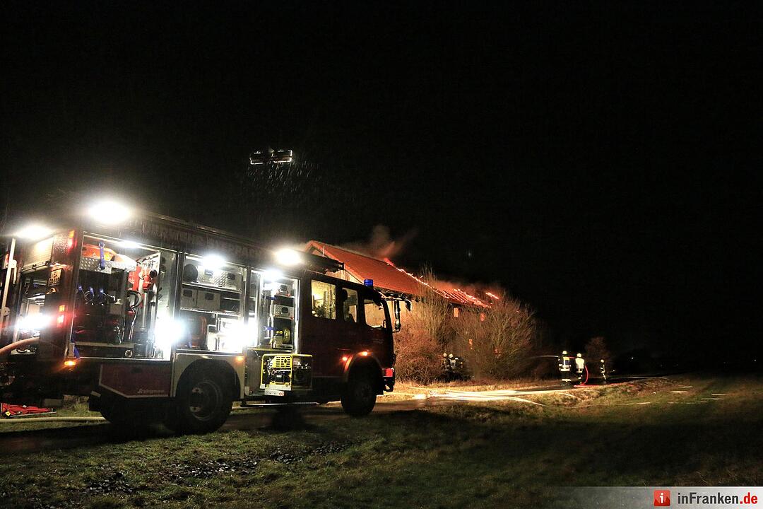 10.02.2016 Scheune brennt bei Burgebrach